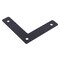 Hampton Hampton 1/8 in. H X 9 in. W X 2 in. D Black Steel Corner Plate 02-3411-401 - alternate 2